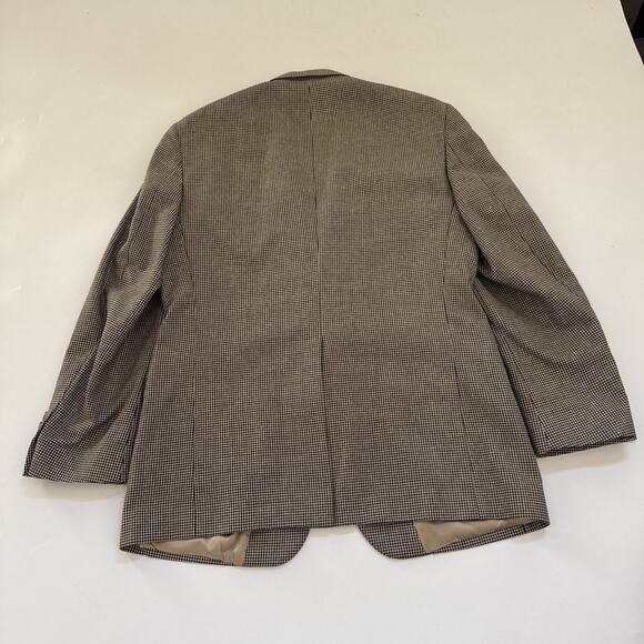 Vintage Nordstrom 40R Houndstooth Blazer Jacket Sport Suit Coat - Picture 7 of 12